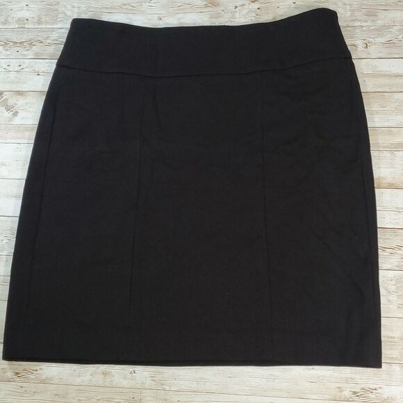 CAbi Black Pencil Skirt Downtown Career Drop Waist Size‎ 12 - Picture 3 of 9